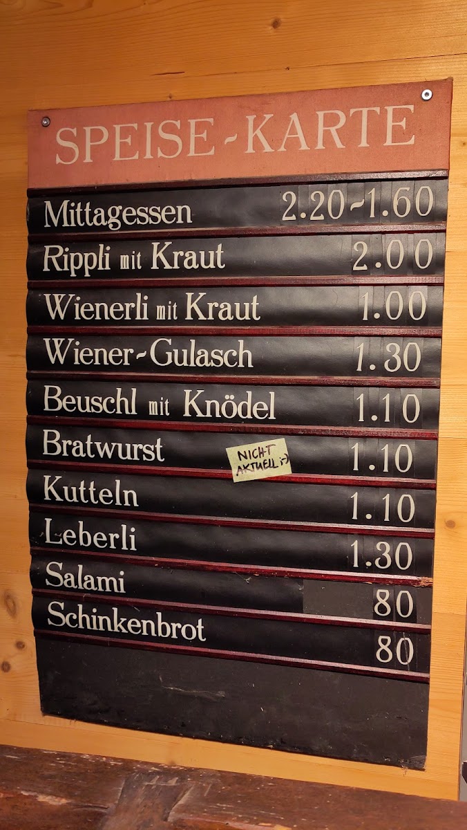 Menu Urwaldhaus – Wirtschaft Zum Bären-1