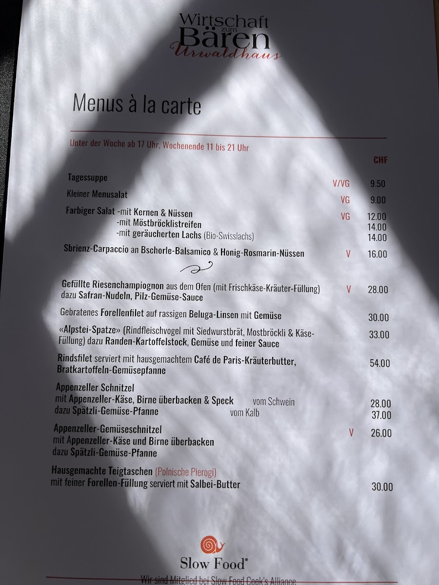 Menu Urwaldhaus – Wirtschaft Zum Bären-3