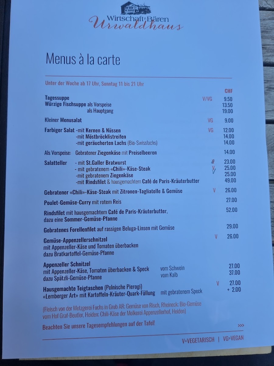 Menu Urwaldhaus – Wirtschaft Zum Bären-4