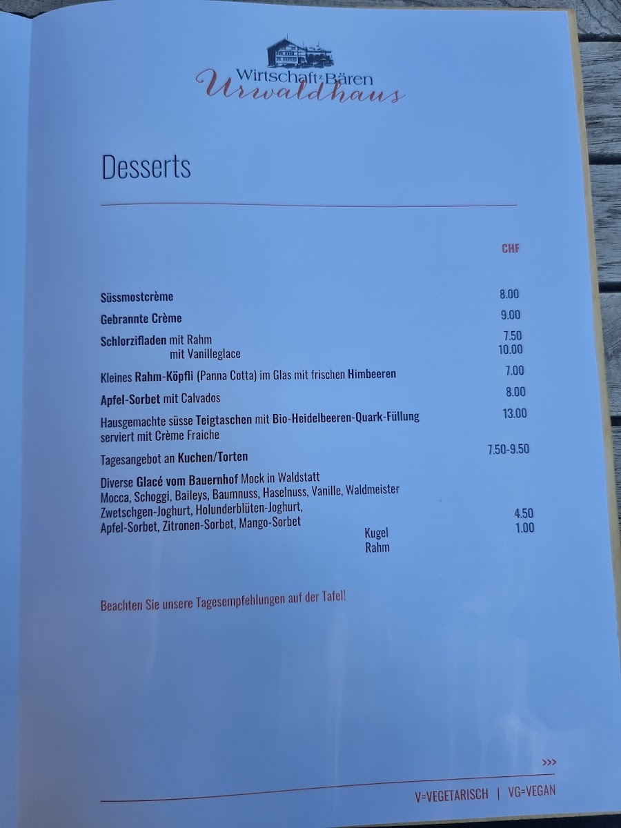 Menu Urwaldhaus – Wirtschaft Zum Bären-6